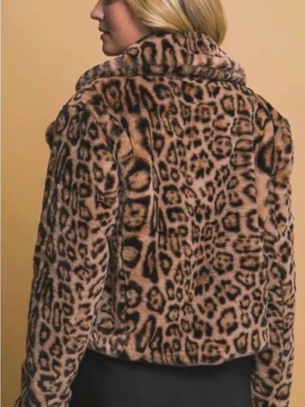 Love Tree Leopard Print Short Jacket - Picture 2 of 5
